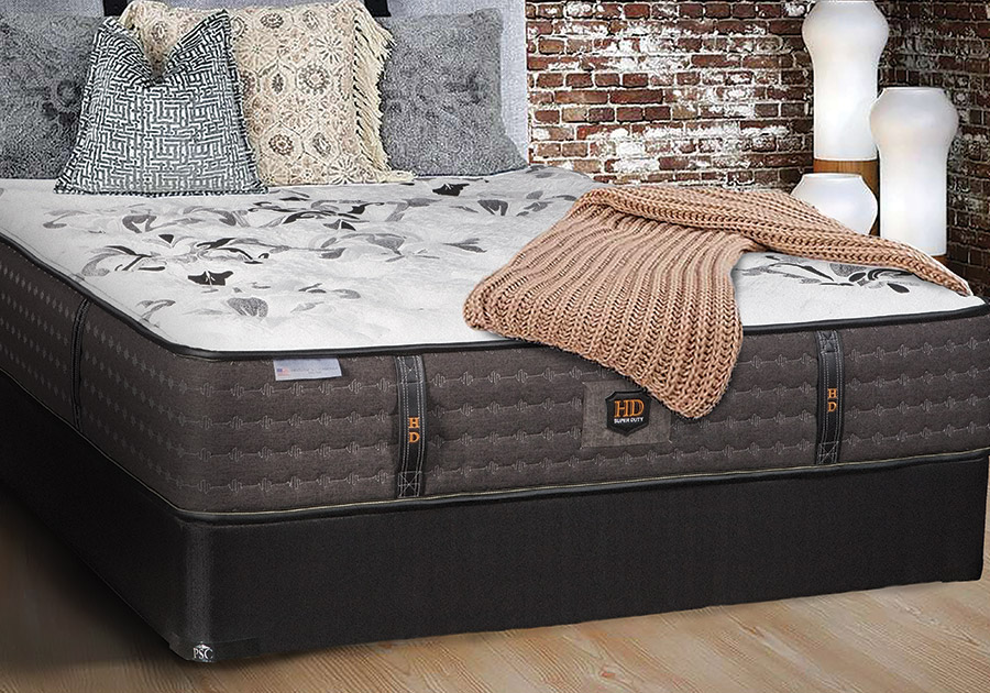 George Extra Firm mattress set in a bedroom